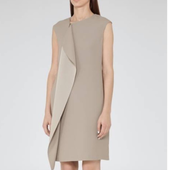 REISS dress Sherwood Cora beige shift dress - Picture 7 of 14